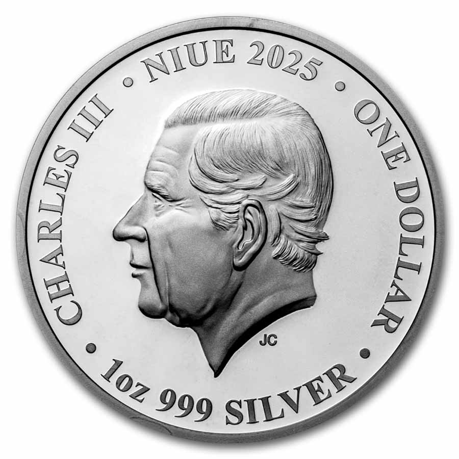 2025 Niue 1 oz Silver Black Proof RMS Titanic (with Box